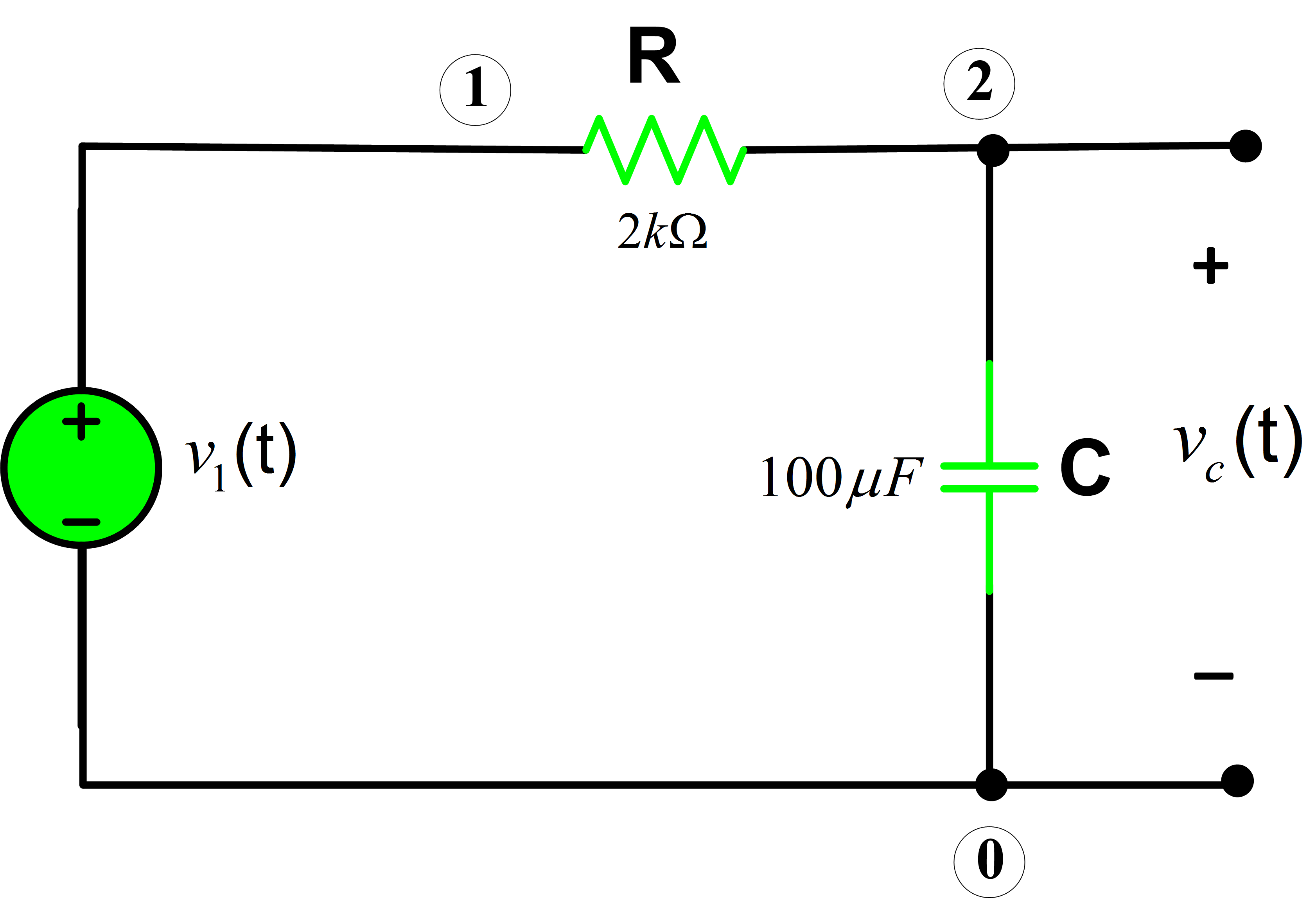 capacitor circuit rc equation charging matlab voltage across using expression circuits gif determine electrical compute following let