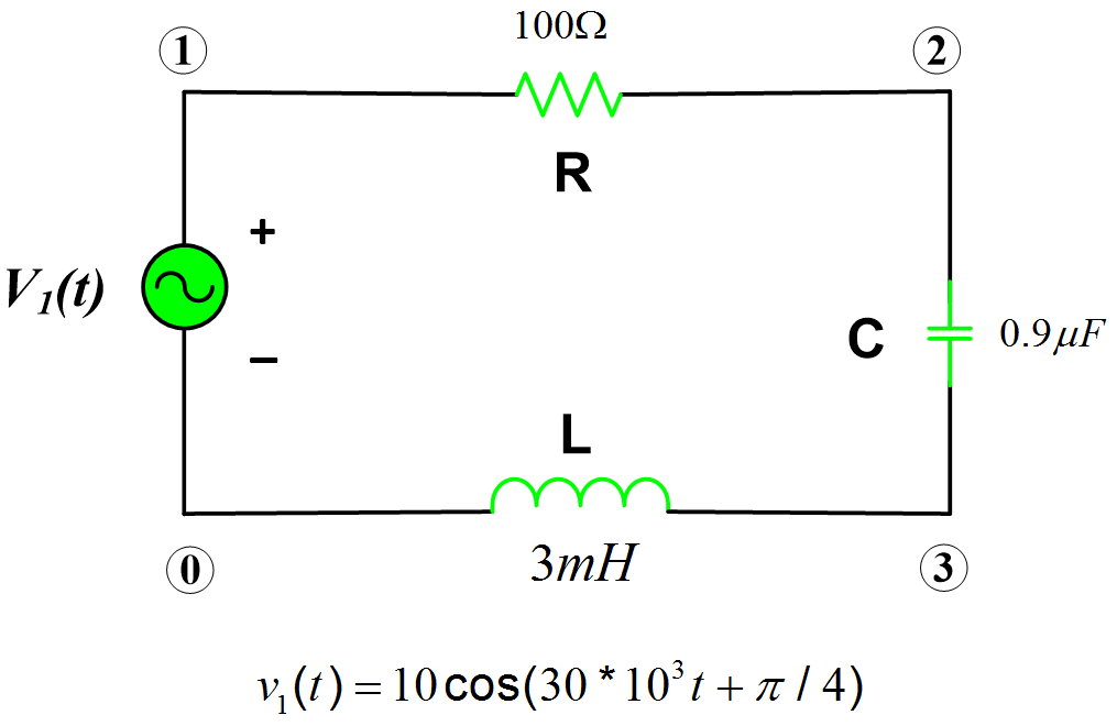 RLC Series Circuit Voltage Calculation