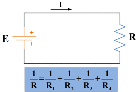 parallel circuit equivalent resistance formula