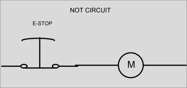 Hard-wire NOT logic Circuit