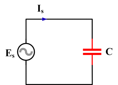 figure 3 pure capacitive circuit