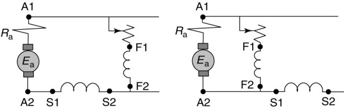 Compound motor connections
