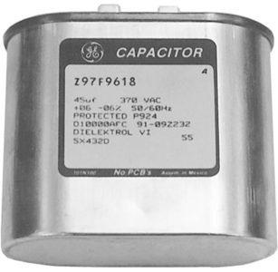 Run capacitor for PSC, or two-capacitor, motor