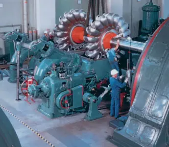 Pelton Turbines at Walchensee Power Plant in Germany