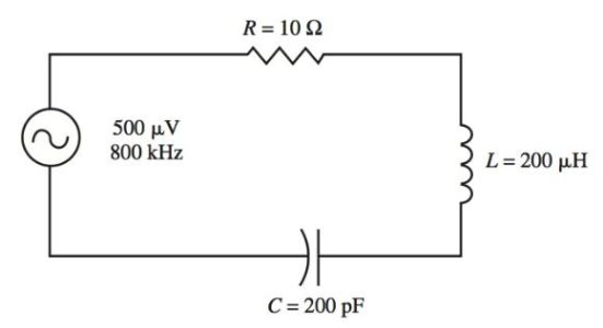A series tuned acceptor circuit