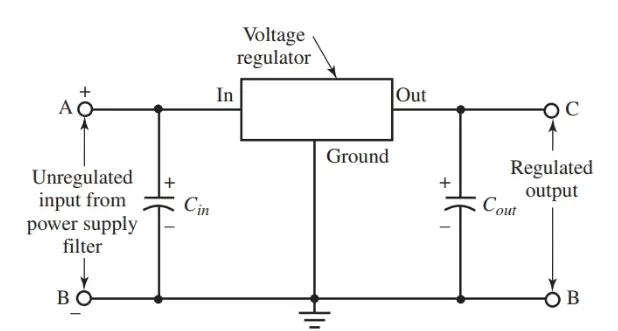 Basic voltage regulator circuit diagram