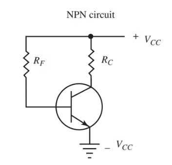 Fixed bias method for connecting a transistor