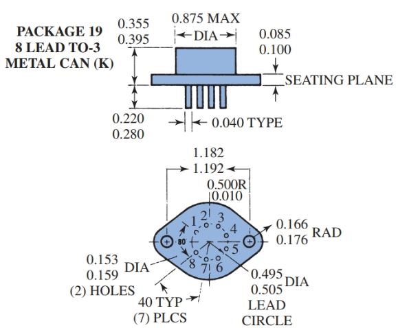 several types of ICs: designs, including pin numbering systems and dimensions a