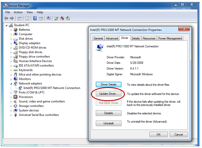 how to update a driver