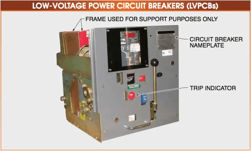 LOW-VOLTAGE POWER CIRCUIT BREAKER diagram labelled ...