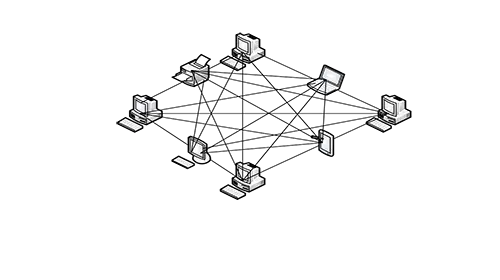 Mesh Topology Diagram in Computer Network