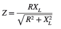 impedance formula for parallel rl circuit 