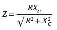 impedance formula for parallel rc circuit 