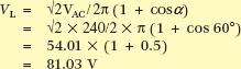 dc load voltage calculation example
