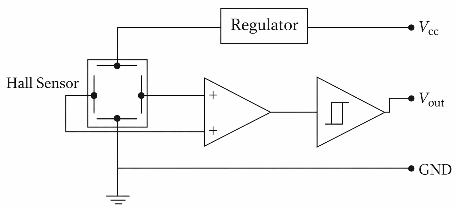 Hall-effect proximity switch wiring