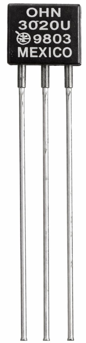 Commercially available Hall-effect sensor